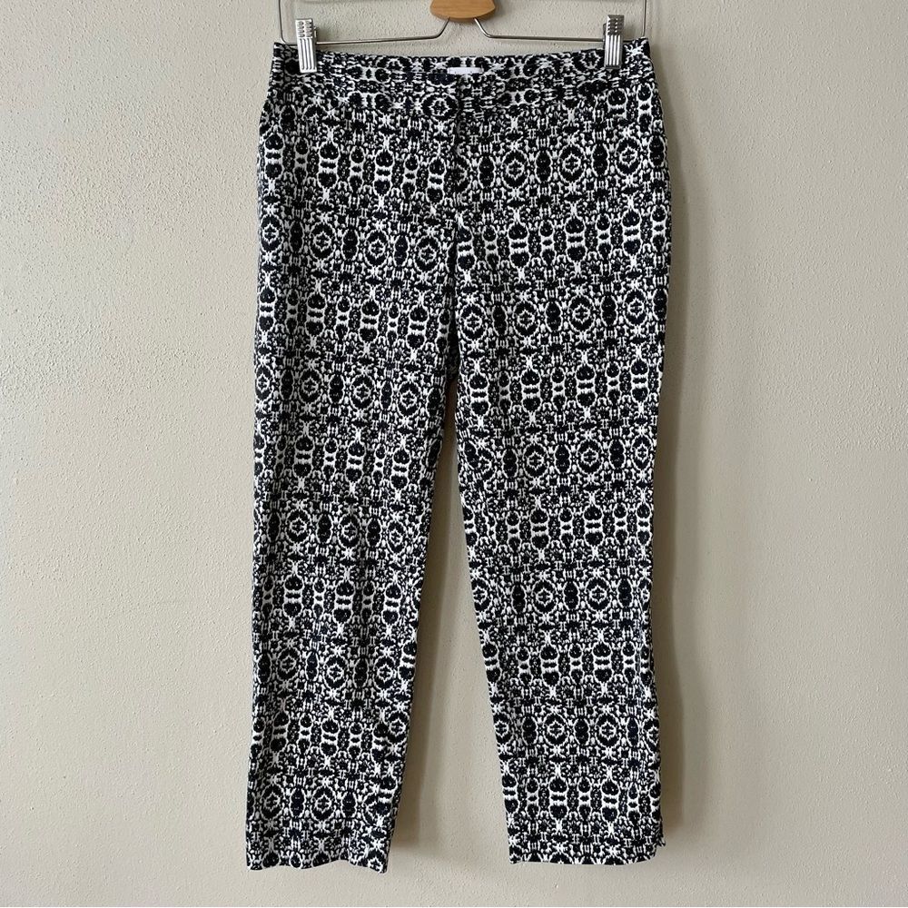 Laundry by Shelli Segal Black and White Ankle Pants - Size: 6